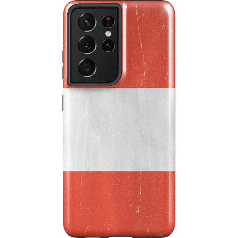 Peru Flag Distressed Galaxy S21 Ultra 5G Pro Case